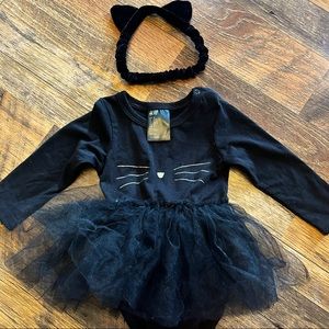 6-9 months H&M Halloween cat onesie